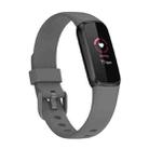 For Fitbit Luxe Silicone Color Buckle Watch Band, Size:S(Grey) - 1