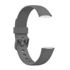 xDfind For Fitbit Luxe Silicone Color Buckle Watch Band, Size:S(Grey) - 3