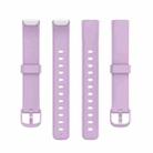 xDfind For Fitbit Luxe Silicone Color Buckle Watch Band, Size:S(Light Purple) - 2