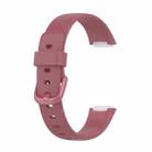 For Fitbit Luxe Silicone Color Buckle Watch Band, Size:L(Pink) - 1