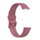 xDfind For Fitbit Luxe Silicone Color Buckle Watch Band, Size:L(Pink) - 3
