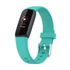 For Fitbit Luxe Silicone Watch Band, Size:S(Green) - 1
