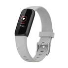 For Fitbit Luxe Silicone Watch Band, Size:S(Rock Grey) - 1