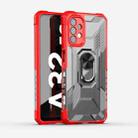 For Samsung Galaxy A32 5G PC + TPU Shockproof Protective Case with Metal Ring Holder(Red) - 1