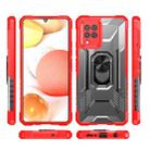 For Samsung Galaxy A42 5G PC + TPU Shockproof Protective Case with Metal Ring Holder(Red) - 2