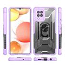 For Samsung Galaxy A42 5G PC + TPU Shockproof Protective Case with Metal Ring Holder(Purple) - 2