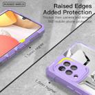 For Samsung Galaxy A42 5G PC + TPU Shockproof Protective Case with Metal Ring Holder(Purple) - 6