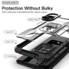 For Samsung Galaxy M42 5G PC + TPU Shockproof Protective Case with Metal Ring Holder(Black) - 5