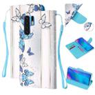 For Huawei P30 Pro Colored Drawing Pattern Cross Texture Horizontal Flip PU Leather Case with Holder & Card Slots & Wallet(Blue Butterfly) - 1