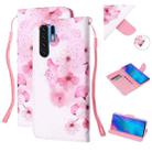 For Huawei P30 Pro Colored Drawing Pattern Cross Texture Horizontal Flip PU Leather Case with Holder & Card Slots & Wallet(Peach Blossom) - 1