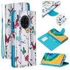 For Huawei Mate 30 Colored Drawing Pattern Cross Texture Horizontal Flip PU Leather Case with Holder & Card Slots & Wallet(Butterfly Tree) - 1