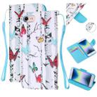 For iPhone SE 2022 / SE 2020 / 8 / 7 Colored Drawing Pattern Cross Texture Horizontal Flip PU Leather Case with Holder & Card Slots & Wallet(Butterfly Tree) - 1