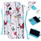 Colored Drawing Pattern Cross Texture Horizontal Flip PU Leather Case with Holder & Card Slots & Wallet For iPhone XR(Butterfly Tree) - 1