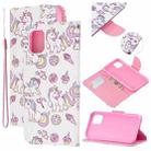 For iPhone 11 Colored Drawing Pattern Cross Texture Horizontal Flip PU Leather Case with Holder & Card Slots & Wallet (Ice Cream Unicorn) - 1