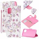 For iPhone 11 Pro Max Colored Drawing Pattern Cross Texture Horizontal Flip PU Leather Case with Holder & Card Slots & Wallet (Ice Cream Unicorn) - 1