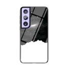 For Samsung Galaxy S21 Starry Sky Painted Tempered Glass TPU Shockproof Protective Case(Cosmic Starry Sky) - 1