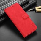 For OPPO Reno6 Pro 5G AZNS Skin Feel Calf Texture Horizontal Flip Leather Case with Card Slots & Holder & Wallet(Red) - 6