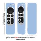 Silicone Protective Case Cover with Rope For Apple TV 4K 4th Siri Remote Controller(White) - 3