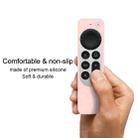 Silicone Protective Case Cover with Rope For Apple TV 4K 4th Siri Remote Controller(Pink) - 4