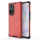 For Honor 50 Pro Shockproof Honeycomb PC + TPU Protective Case(Red) - 1
