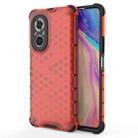 For Honor 50 SE Shockproof Honeycomb PC + TPU Protective Case(Red) - 1