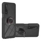 For LG Stylo 7 5G Starry Sky Solid Color Series Shockproof PC + TPU Protective Case with Ring Holder & Magnetic Function(Black) - 1