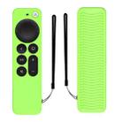 Silicone Protective Case Cover For Apple TV 4K 4th Siri Remote Controller(Luminous Green) - 1