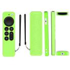 Silicone Protective Case Cover For Apple TV 4K 4th Siri Remote Controller(Luminous Green) - 2