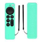 Silicone Protective Case Cover For Apple TV 4K 4th Siri Remote Controller(Ice Green) - 1