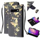 For Samsung Galaxy S10 Colored Drawing Pattern Cross Texture Horizontal Flip PU Leather Case with Holder & Card Slots & Wallet(A Bunch of Butterflies) - 1