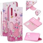 For Samsung Galaxy A10s Colored Drawing Pattern Cross Texture Horizontal Flip PU Leather Case with Holder & Card Slots & Wallet(Butterfly Elephant) - 1