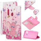 For Samsung Galaxy A20e Colored Drawing Pattern Cross Texture Horizontal Flip PU Leather Case with Holder & Card Slots & Wallet(Butterfly Elephant) - 1