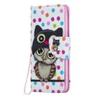For Samsung Galaxy A40 Colored Drawing Pattern Cross Texture Horizontal Flip PU Leather Case with Holder & Card Slots & Wallet(Dot Owl) - 2