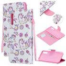 For Samsung Galaxy A70 Colored Drawing Pattern Cross Texture Horizontal Flip PU Leather Case with Holder & Card Slots & Wallet(Ice Cream Unicorn) - 1
