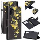 For Samsung Galaxy Note10 Colored Drawing Pattern Cross Texture Horizontal Flip PU Leather Case with Holder & Card Slots & Wallet(A Bunch of Butterflies) - 1