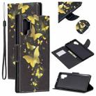 For Samsung Galaxy Note10+ Colored Drawing Pattern Cross Texture Horizontal Flip PU Leather Case with Holder & Card Slots & Wallet(A Bunch of Butterflies) - 1