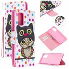 For Samsung Galaxy S20+ Colored Drawing Pattern Cross Texture Horizontal Flip PU Leather Case with Holder & Card Slots & Wallet(Dot Owl) - 1