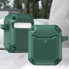 Shield Armor Shield Armor Waterproof Wireless Earphone Protective Case For AirPods 1/2(Dark Green) - 1