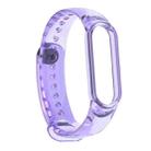 For Xiaomi Mi Band 6 / 5 / 4 / 3 Discoloration in Light TPU Watch Band (Purple) - 1