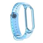 For Xiaomi Mi Band 6 / 5 / 4 / 3 Discoloration in Light TPU Watch Band (Blue) - 1