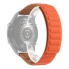 For Samsung Galaxy Watch 3 45mm Silicone Magnetic Watch Band(Orange) - 1