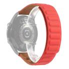 For Samsung Galaxy Watch 3 45mm Silicone Magnetic Watch Band(Red) - 1