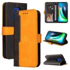 For Motorola Moto G9 Play / E7 Plus Business Stitching-Color Horizontal Flip PU Leather Case with Holder & Card Slots & Photo Frame(Orange) - 1