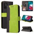 For Motorola Moto G30 / G20 / G10 Business Stitching-Color Horizontal Flip PU Leather Case with Holder & Card Slots & Photo Frame(Green) - 1