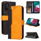 For Motorola Moto G30 / G20 / G10 Business Stitching-Color Horizontal Flip PU Leather Case with Holder & Card Slots & Photo Frame(Orange) - 1