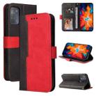 For Motorola Moto G50 Business Stitching-Color Horizontal Flip PU Leather Case with Holder & Card Slots & Photo Frame(Red) - 1