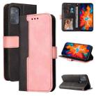 For Motorola Moto G50 Business Stitching-Color Horizontal Flip PU Leather Case with Holder & Card Slots & Photo Frame(Pink) - 1