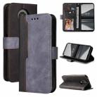 For Nokia 3.4 / 5.4 Business Stitching-Color Horizontal Flip PU Leather Case with Holder & Card Slots & Photo Frame(Grey) - 1