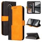For Nokia 3.4 / 5.4 Business Stitching-Color Horizontal Flip PU Leather Case with Holder & Card Slots & Photo Frame(Orange) - 1