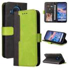 For Nokia G10 / G20 Business Stitching-Color Horizontal Flip PU Leather Case with Holder & Card Slots & Photo Frame(Green) - 1